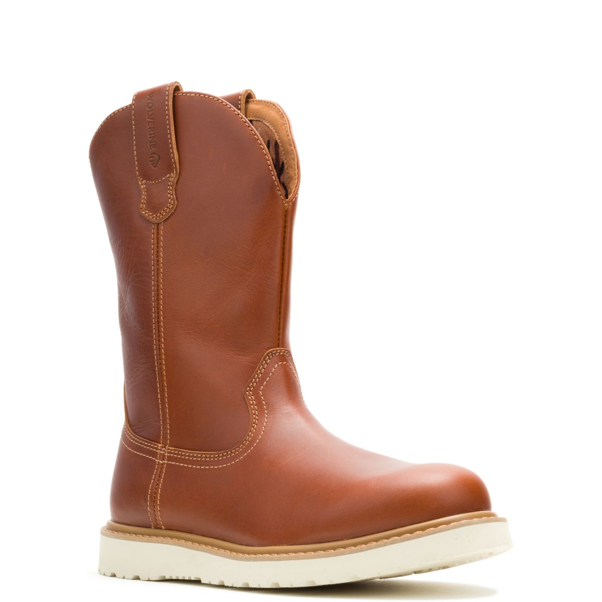 Wolverine x Jordan Davis Bronc Wedge Soft-Toe​ Wellington, Sunset Wheat, dynamic 2