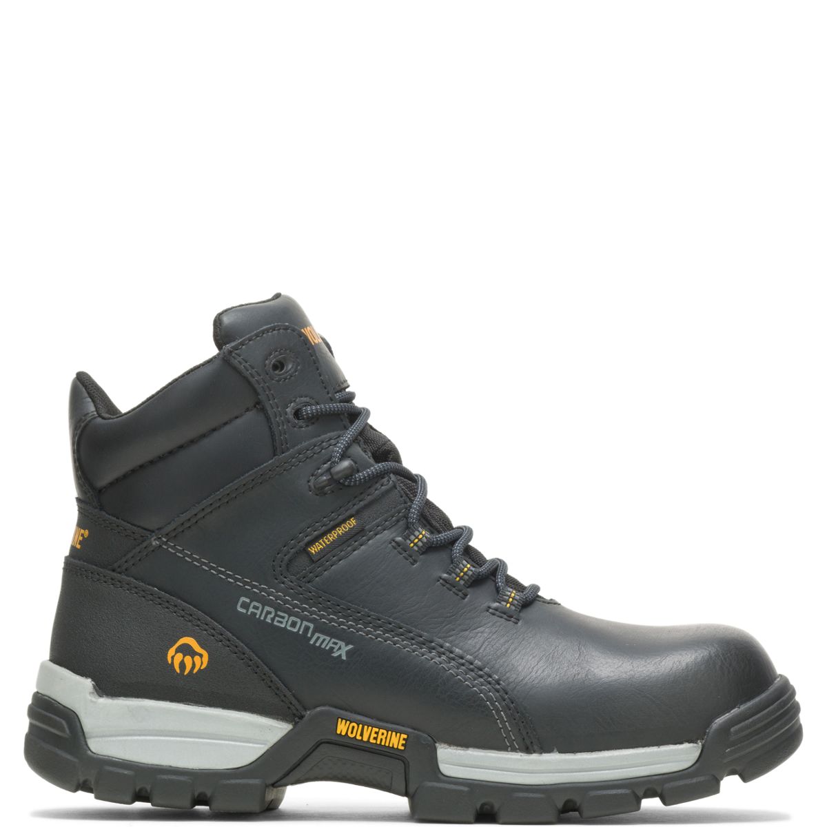 Tarmac Waterproof Reflective Composite-Toe 6" Work Boot, Black, dynamic