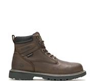 Floorhand Waterproof Steel-Toe 6" Work Boot, Dark Brown, dynamic
