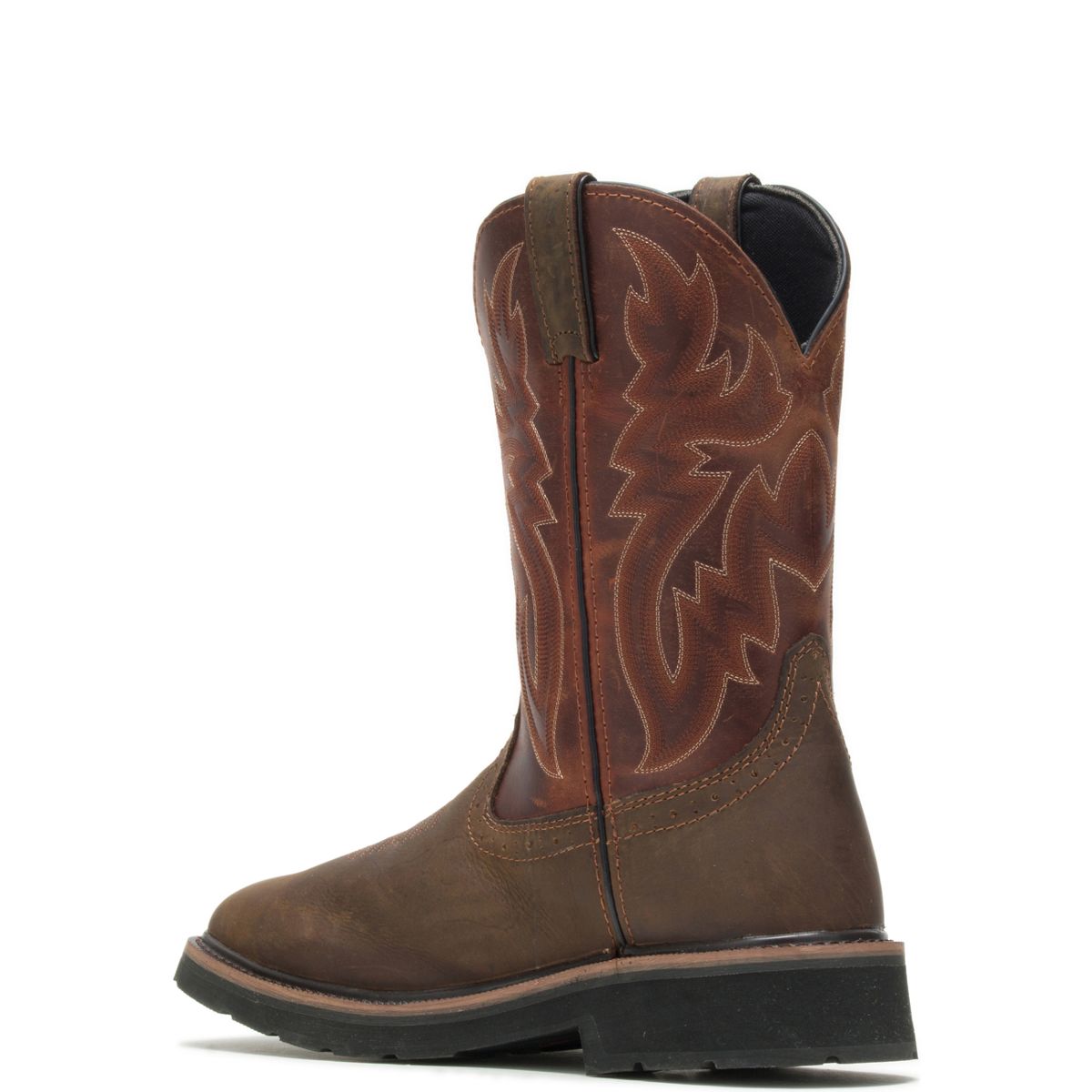 Rancher Waterproof Steel-Toe Wellington, Rust/Brown, dynamic 3