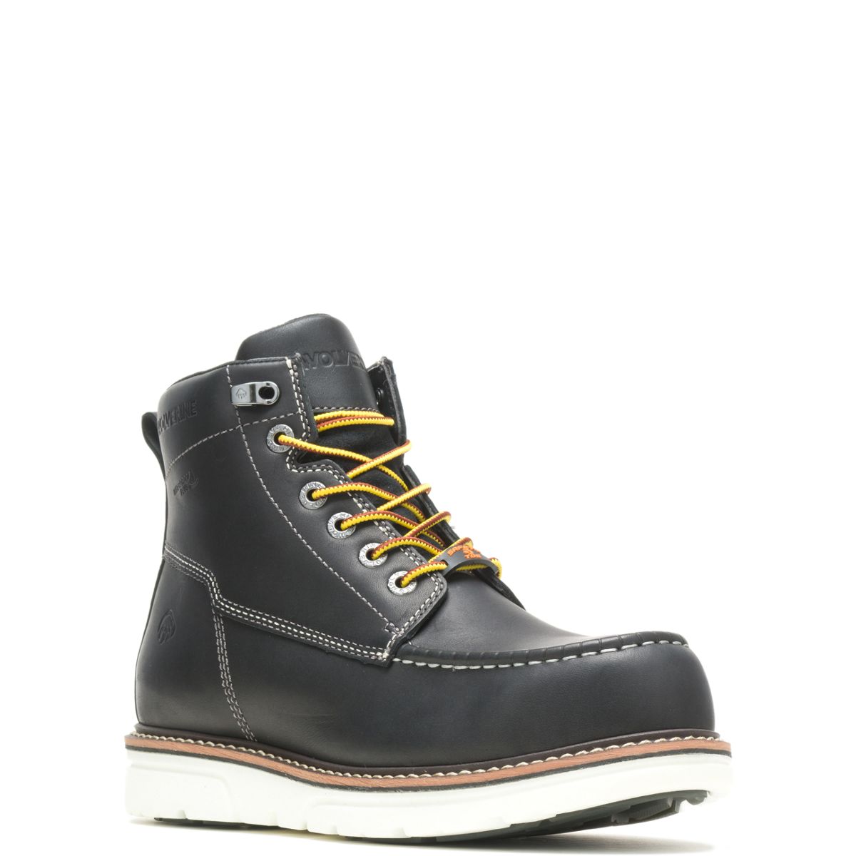 I-90 DuraShocks® Moc-Toe CarbonMAX® 6" Work Boot, Black/White, dynamic 2