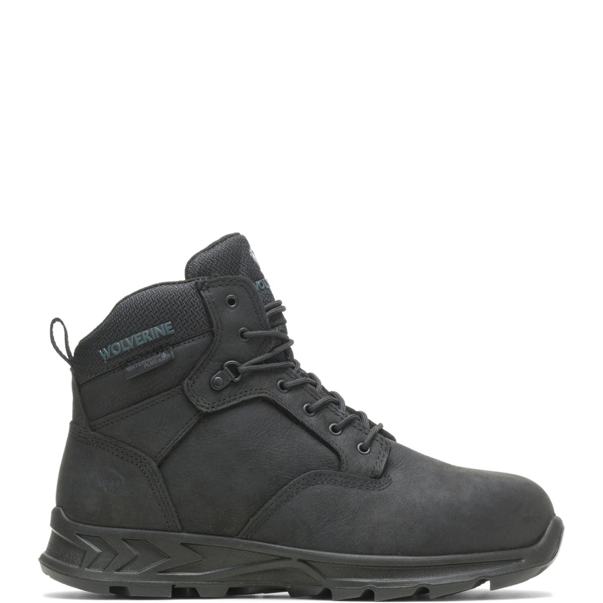 black high top work boots