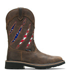 Rancher Claw Steel Toe Wellington, Brown/Flag, dynamic 1