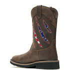 Rancher Claw Steel Toe Wellington, Brown/Flag, dynamic 3