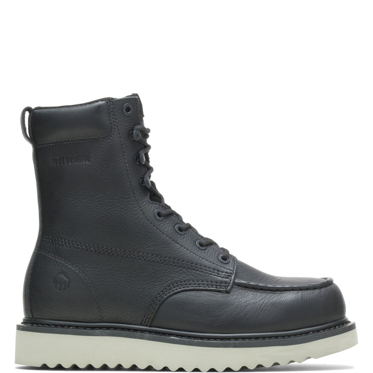 wolverine boots steel toe black