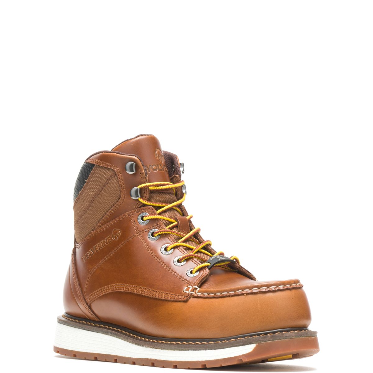 Hellcat UltraSpring™ Moc Toe Wedge 6" Work Boot, Rust, dynamic 2