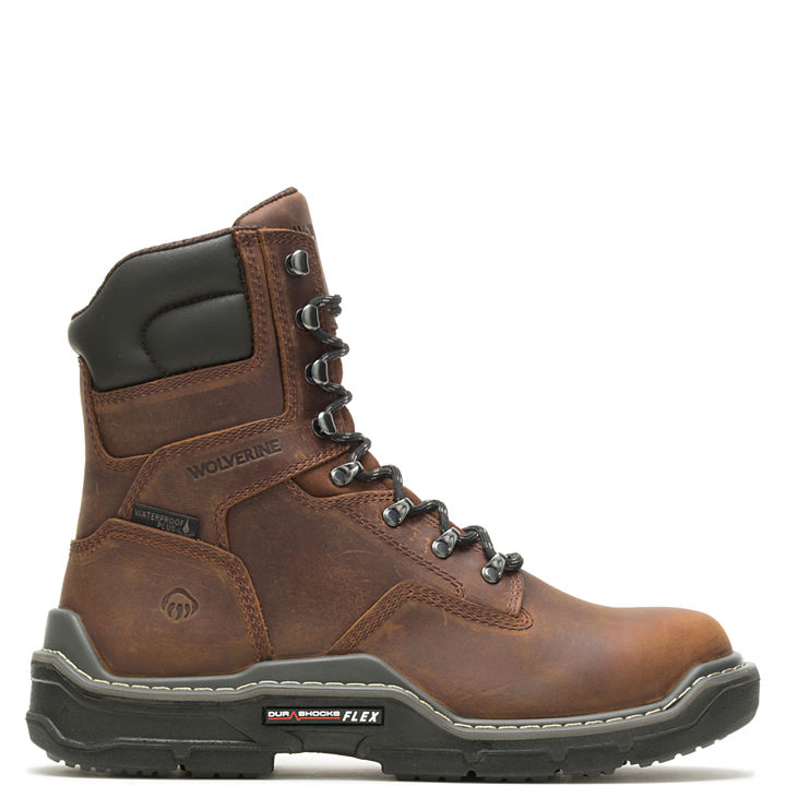 Raider DuraShocks® Waterproof 8" CarbonMAX® Work Boot, Peanut, dynamic