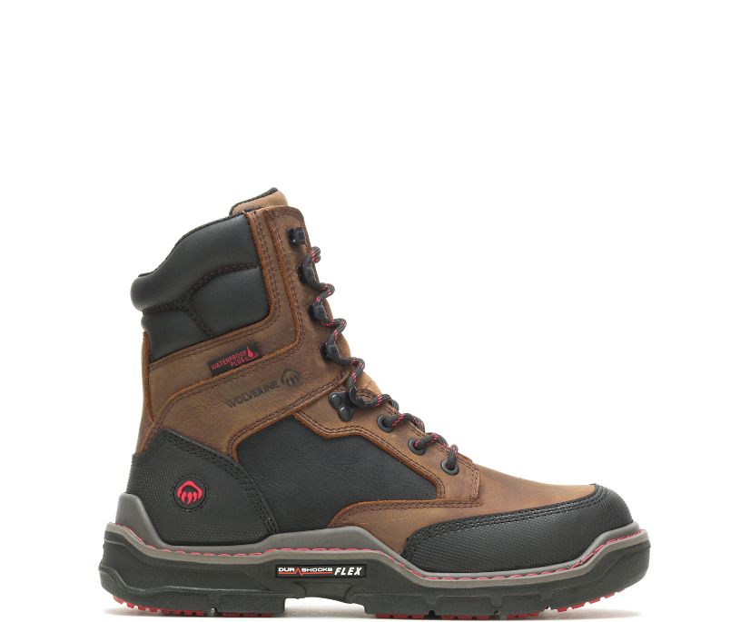 Raider DuraShocks® Heavy Duty 8" CarbonMax™ Work Boot, Brown, dynamic 1