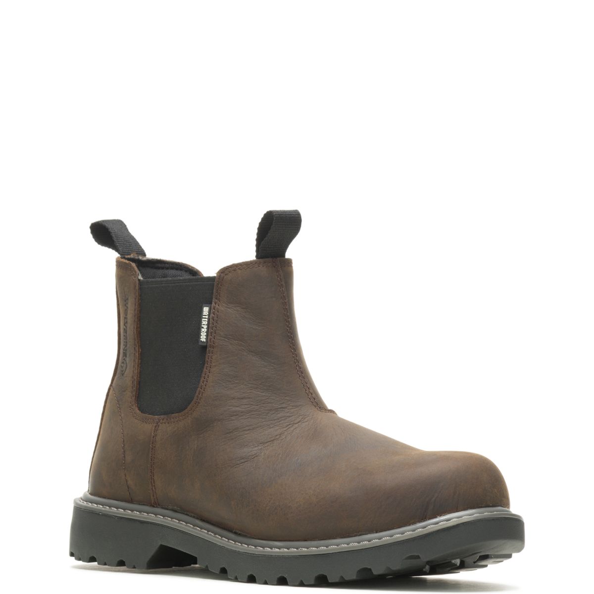 Floorhand Steel-Toe Work Romeo, Dark Brown, dynamic 2