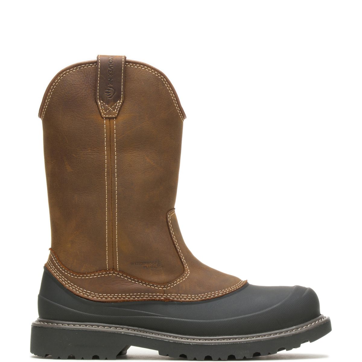 Floorhand Swamp Steel-Toe Work Wellington, Dark Brown, dynamic 1