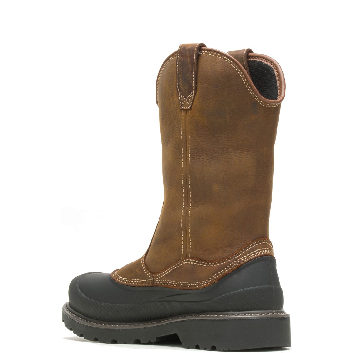 Floorhand Swamp Steel-Toe Work Wellington, Dark Brown, dynamic 3