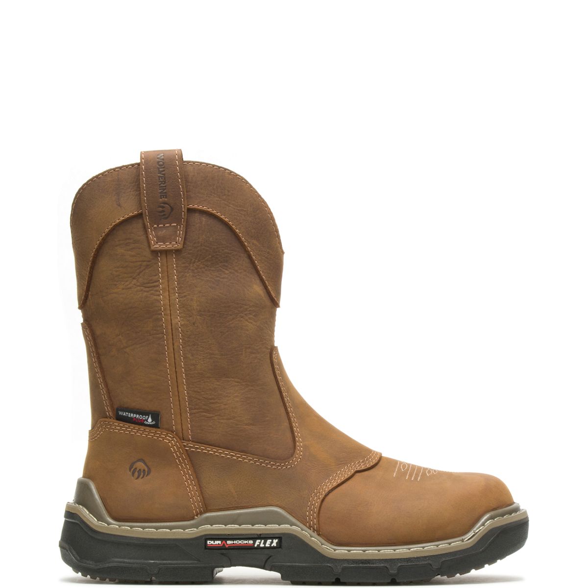 Raider DuraShocks® Western CarbonMAX® Work Wellington, Real Brown, dynamic 1