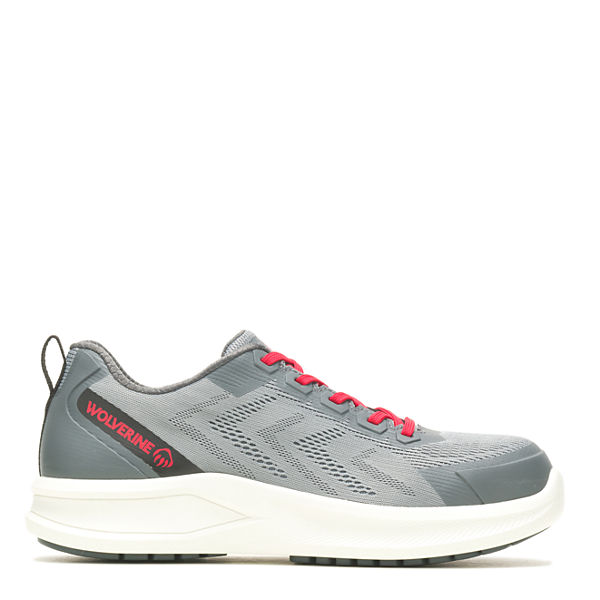 Bolt DuraShocks® Knit CarbonMax® Work Shoe, Grey/Red, dynamic