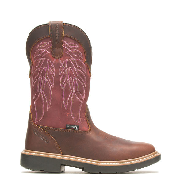 Rancher DuraShocks® CarbonMax® Wellington Work Boot, Peanut/Red, dynamic