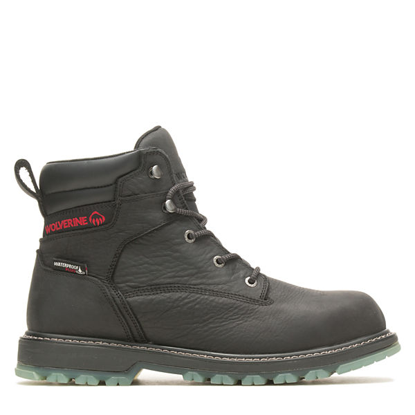 Floorhand LX 6" Steel Toe Work Boot, Black, dynamic