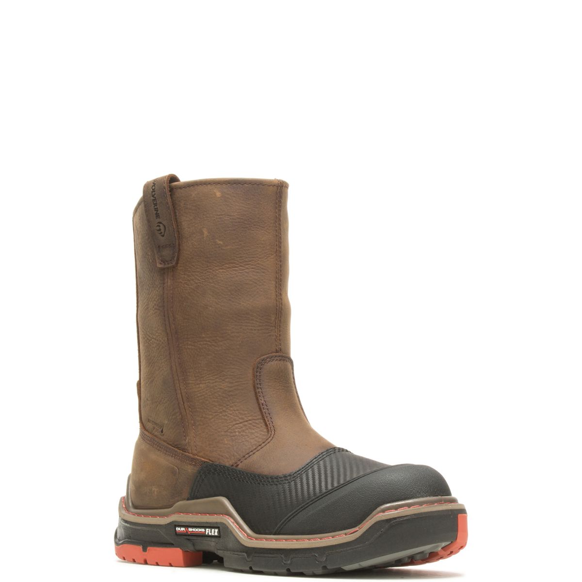 Raider DuraShocks® Shield CarbonMAX® Wellington Work Boot, Dark Brown, dynamic 2