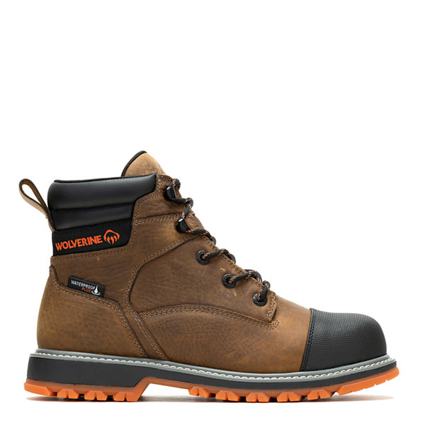 Floorhand LX Cap-Toe Steel-Toe 6" Work Boot, Sudan Brown, dynamic