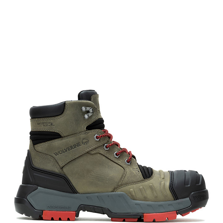 Torque DuraShocks® CarbonMax 6" Work Boot, Charcoal Grey, dynamic