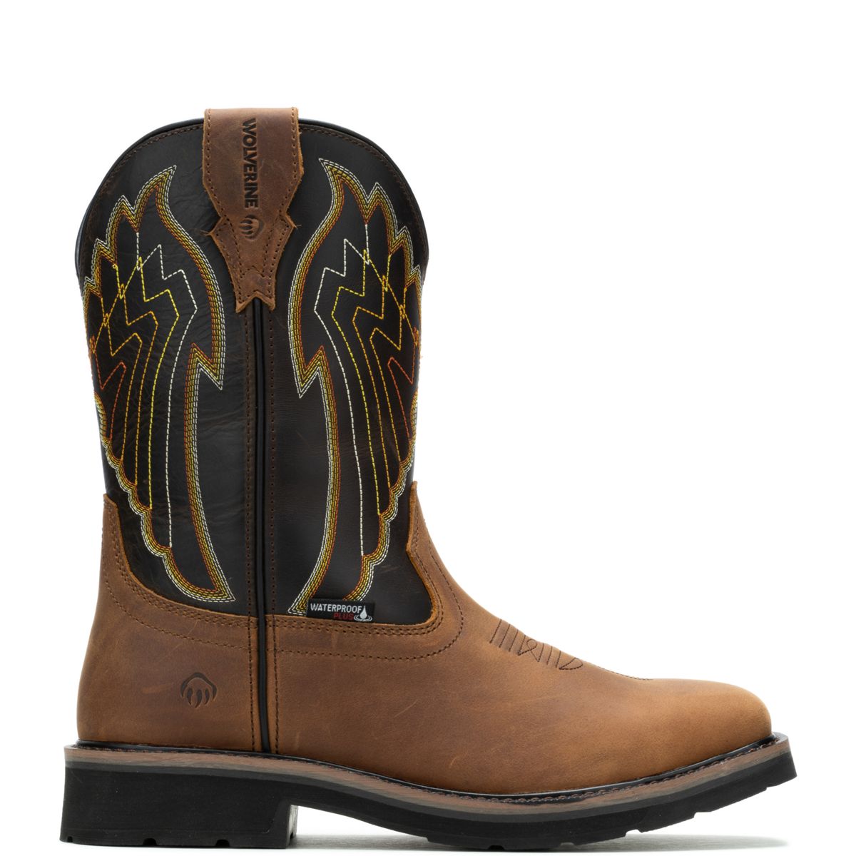 Rancher Eagle Waterproof Steel-Toe Wellington Work Boot, Sudan Brown, dynamic 1