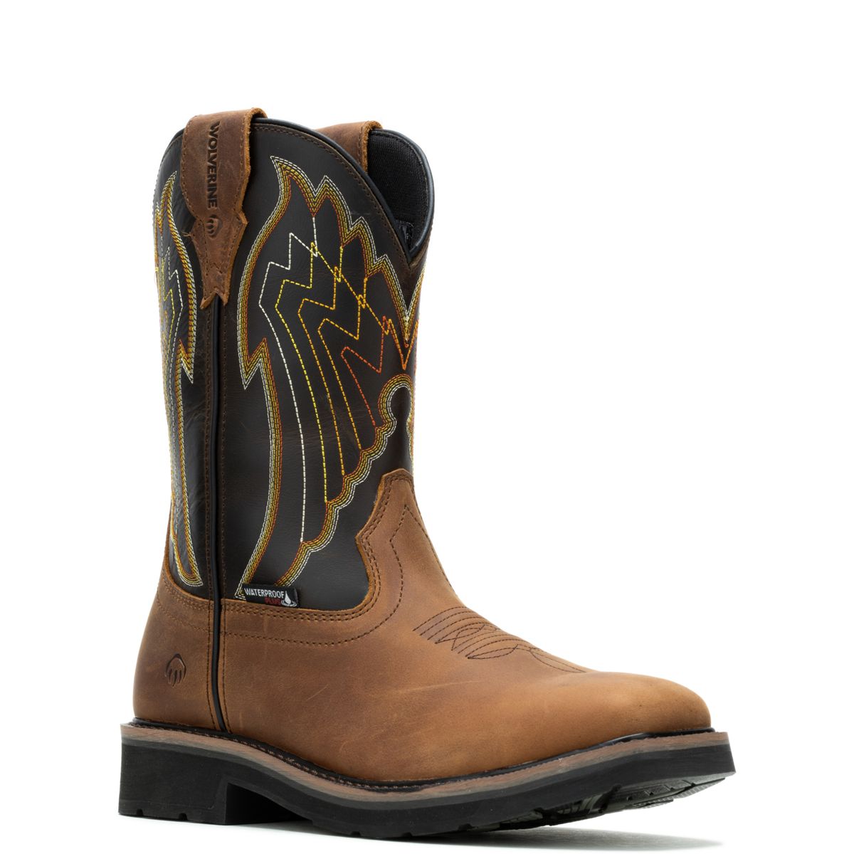 Rancher Eagle Waterproof Steel-Toe Wellington Work Boot, Sudan Brown, dynamic 2