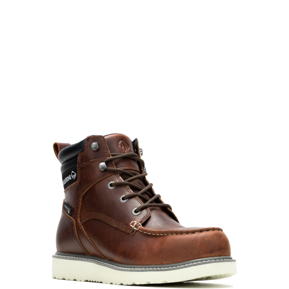Trade Wedge 6" Moc-Toe Steel-Toe Work Boot, Rust, dynamic 2