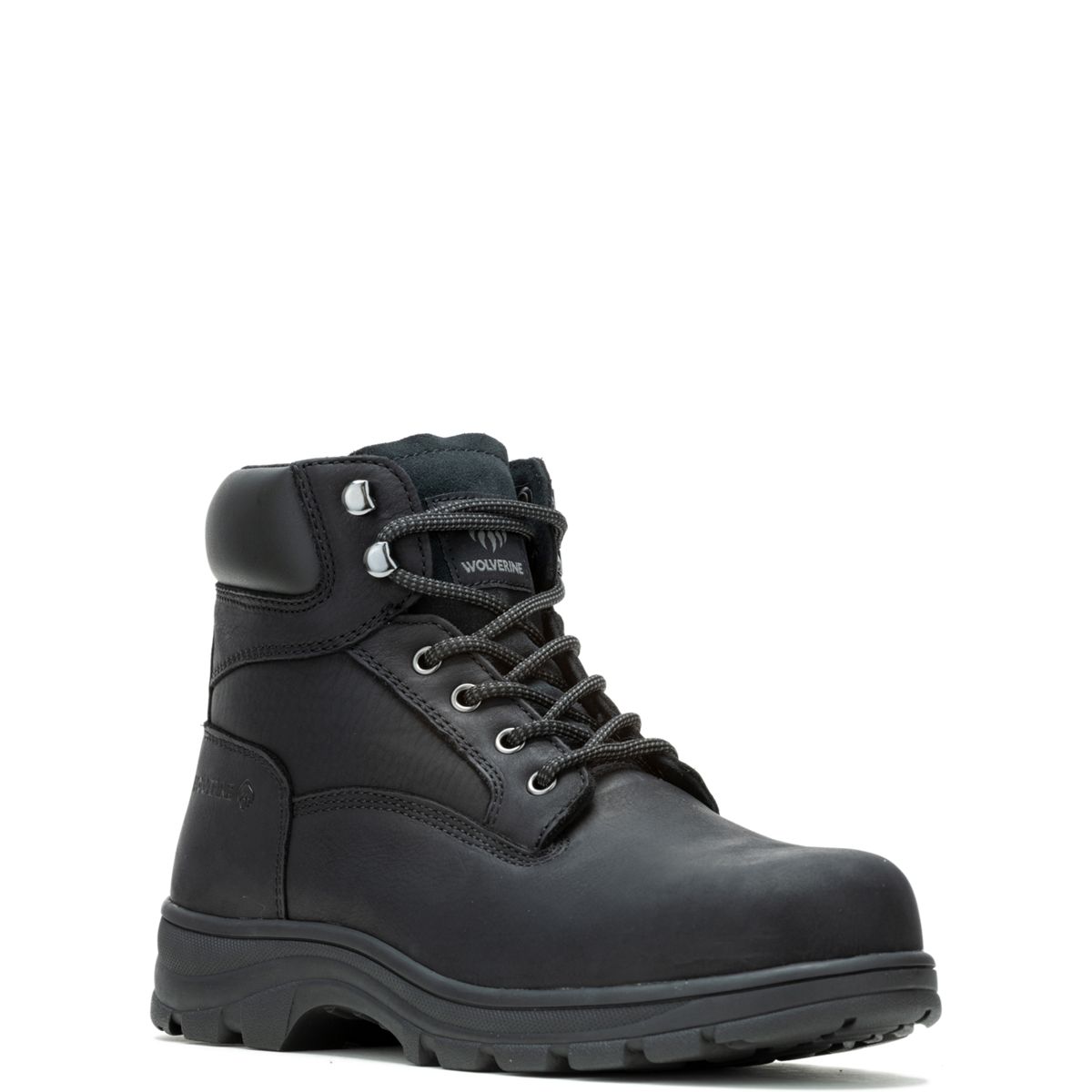 Mens black steel toe work boots hotsell