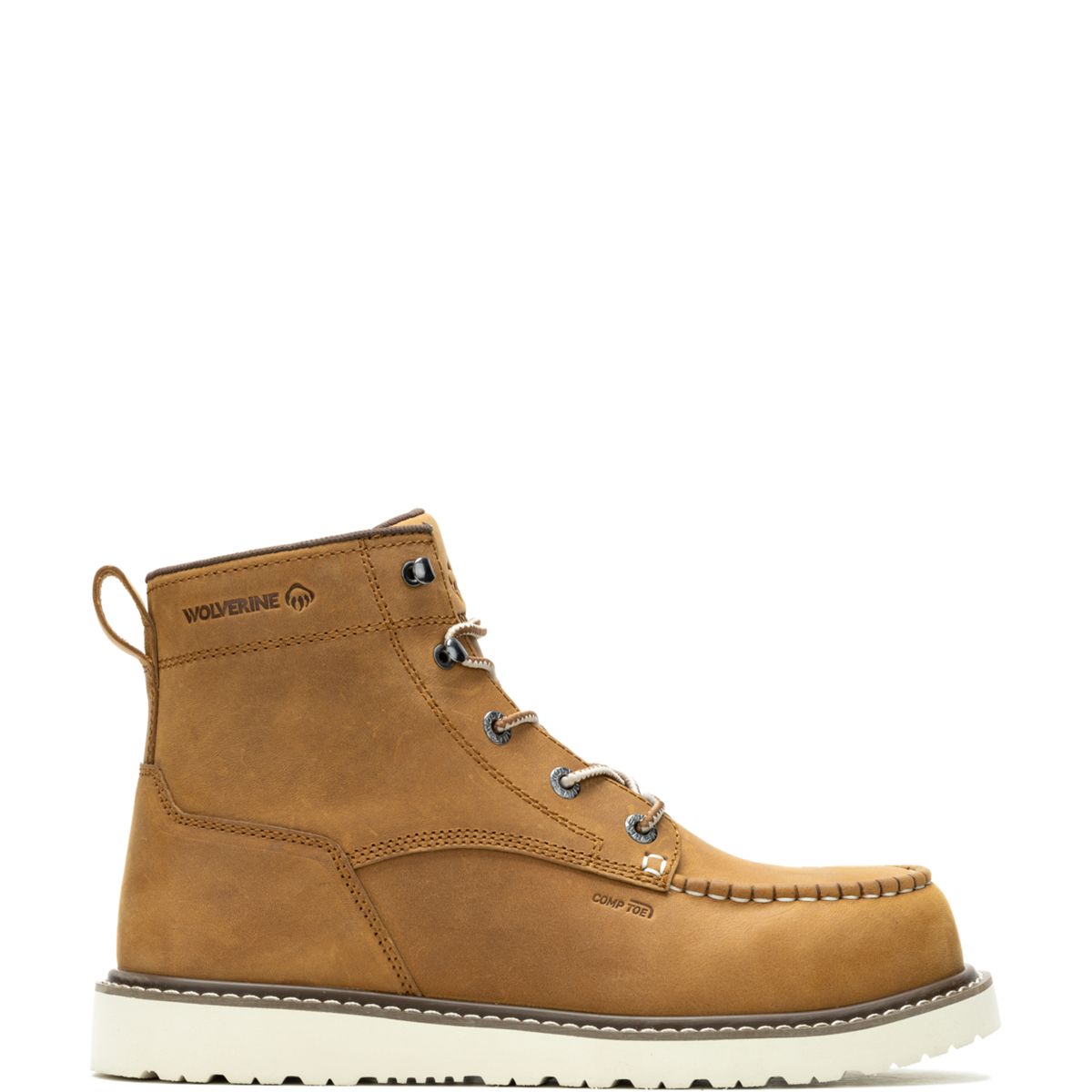 Trade Wedge Unlined 6" Moc-Toe Composite-Toe Work Boot