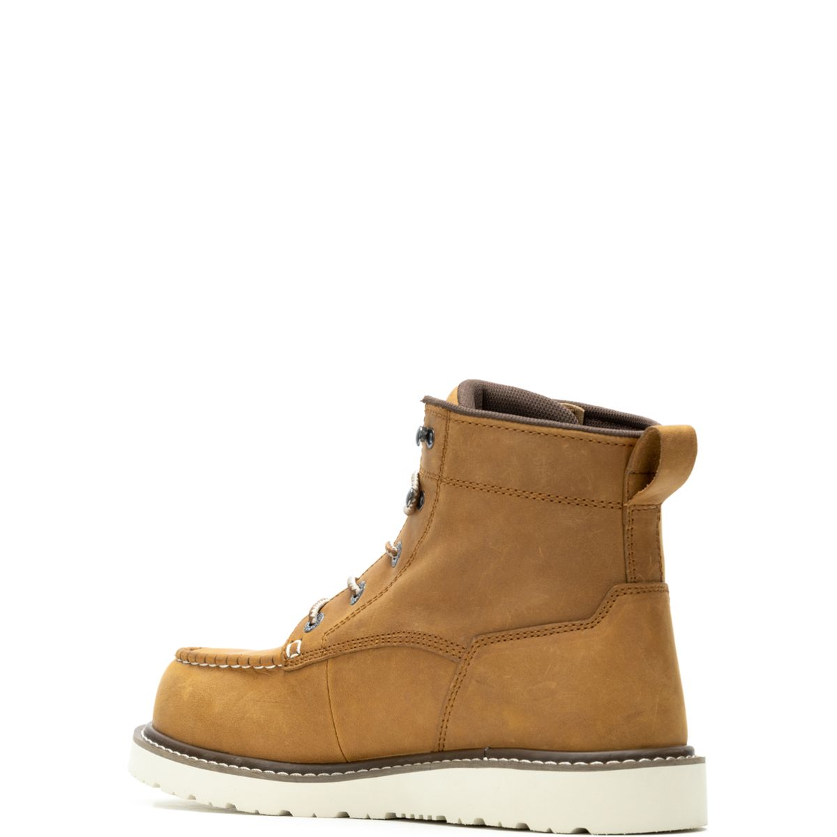 Trade Wedge Unlined 6" Moc-Toe Composite-Toe Work Boot, Tan, dynamic 3