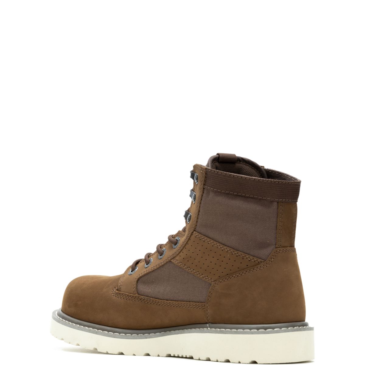 Trade Wedge Unlined Canvas 6" Composite-Toe Work Boot, Dark Brown, dynamic 3