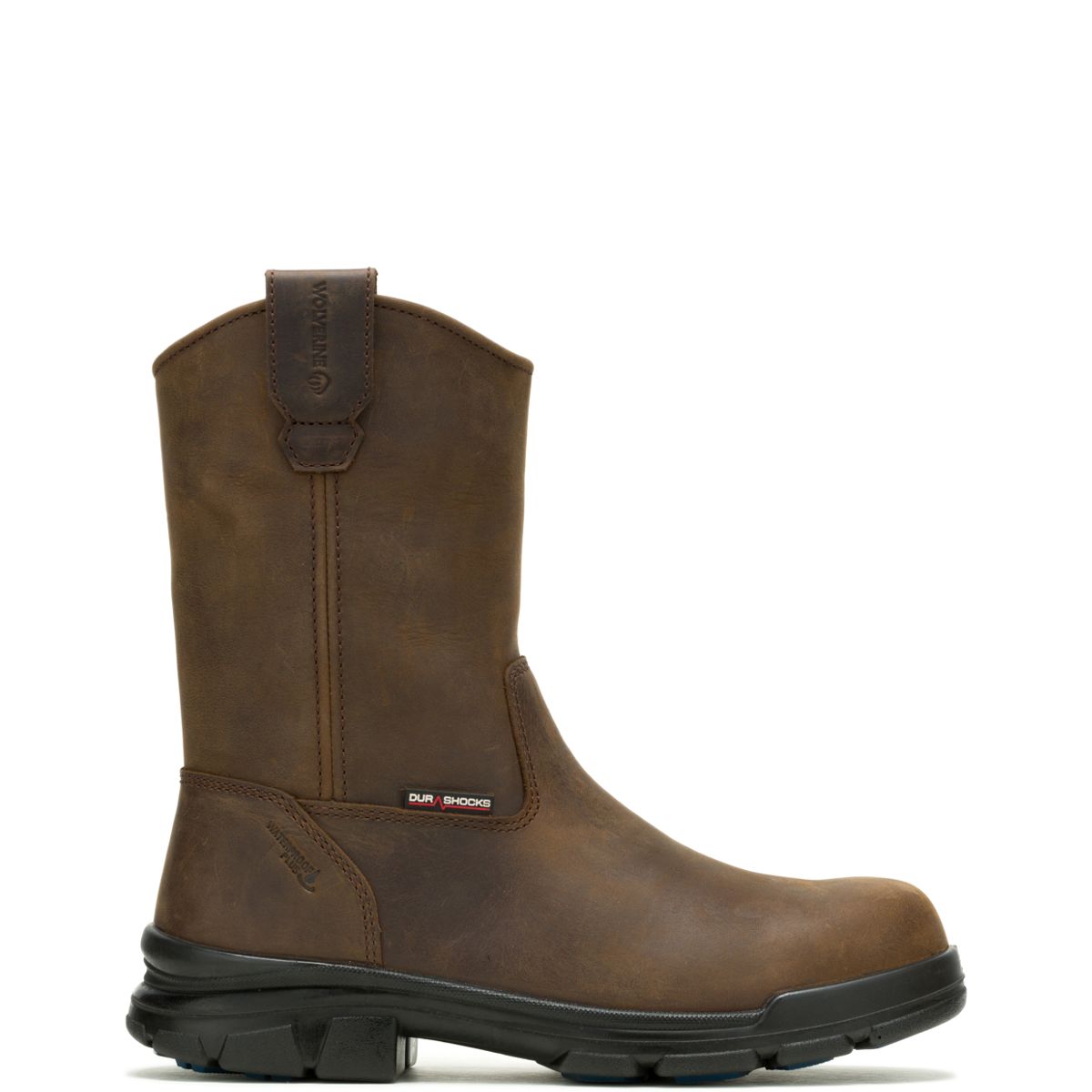 DuraShocks SR Icon Wellington Work Boot, Dark Brown, dynamic 1