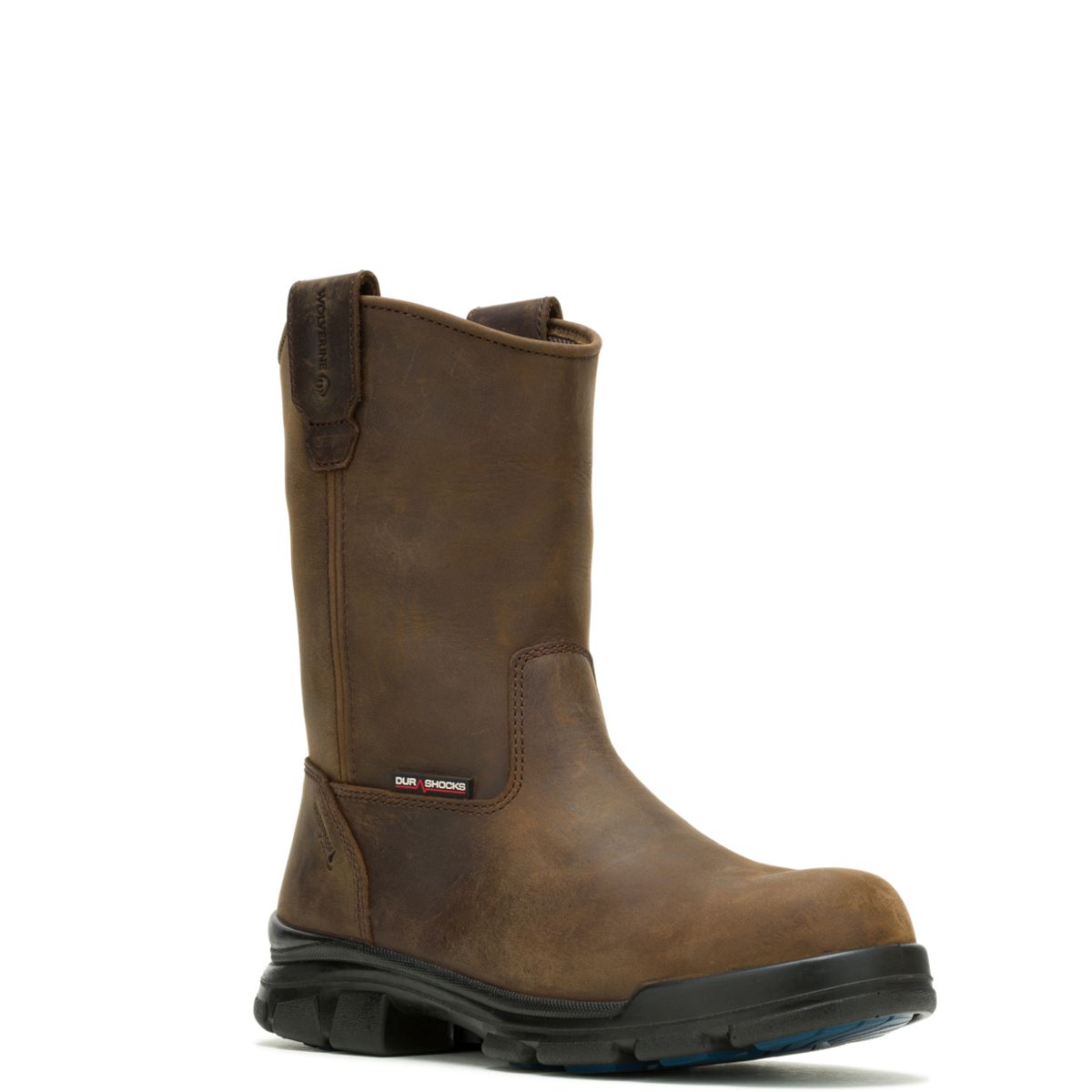 DuraShocks SR Icon Wellington Work Boot, Dark Brown, dynamic 2