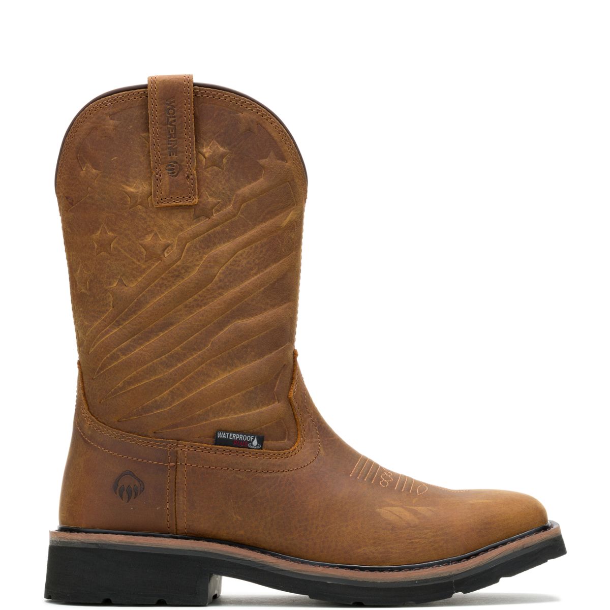 Rancher Flag LX Wellington Work Boot, Brown, dynamic 1