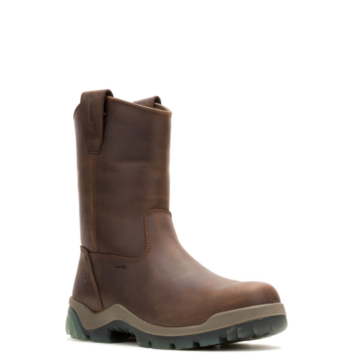 Vantage ft. HyperRest Pull-On CarbonMAX® Work Wellington, Dark Brown, dynamic 2