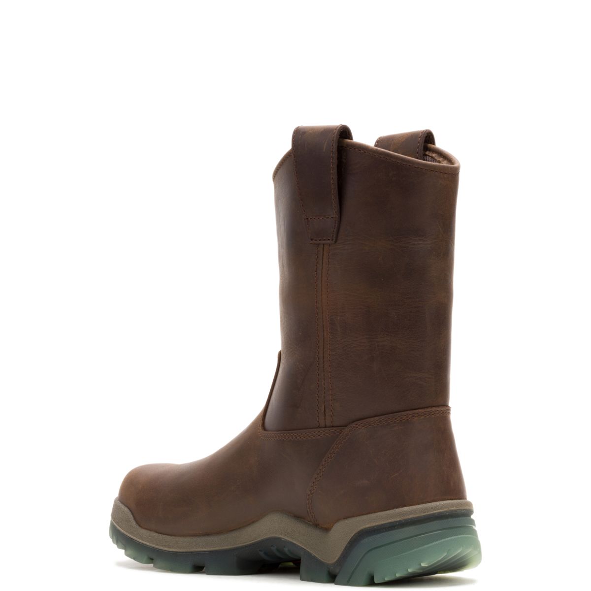 Vantage ft. HyperRest Pull-On CarbonMAX® Work Wellington, Dark Brown, dynamic 3