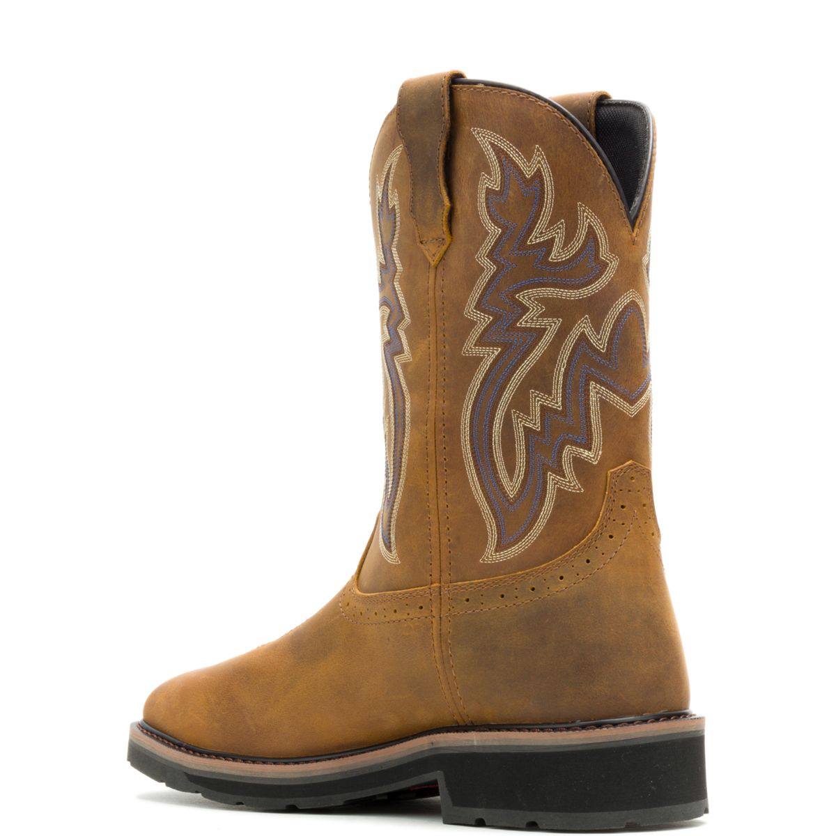 Rancher Pull-On Steel-Toe Work Wellington, Cashew, dynamic 3