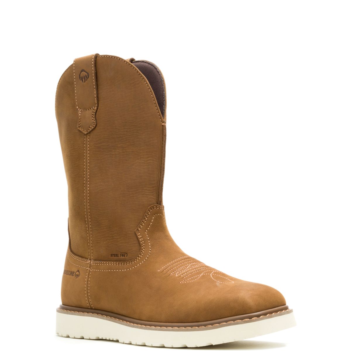 Bronc Wedge Pull-On Steel-Toe Work Wellington, Birch, dynamic 2