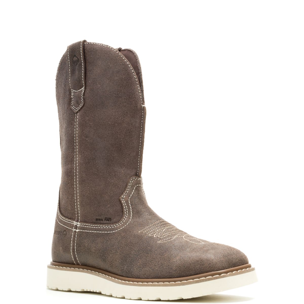 Bronc Wedge Pull-On Steel-Toe Work Wellington, Iron, dynamic 2