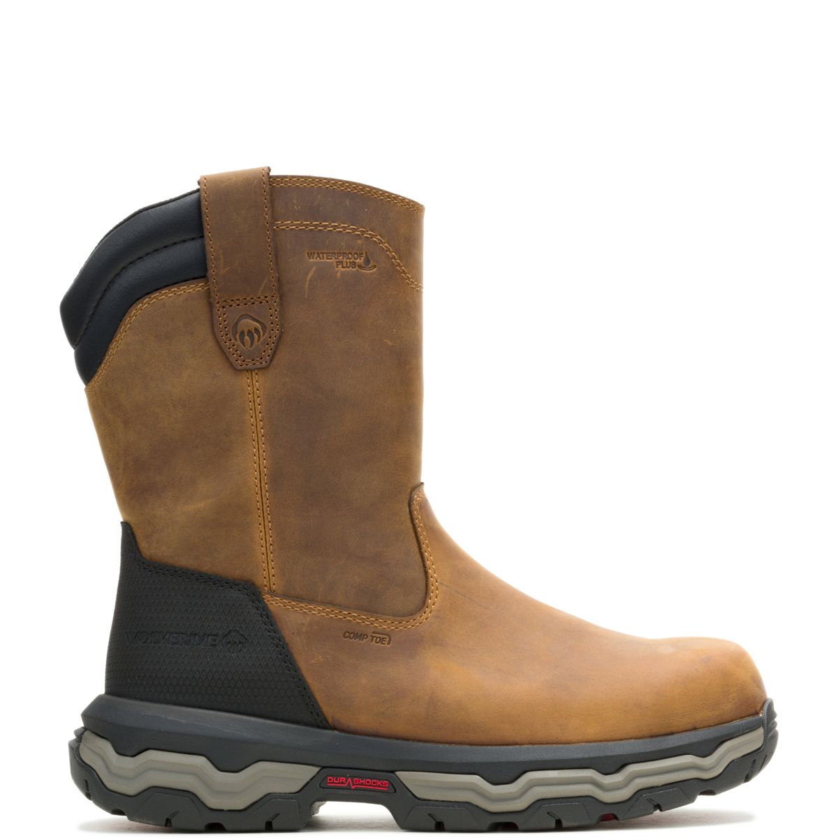 Alpha ft Wolverine Infinity System Pull-On CarbonMax® Work Wellington, Dark Tan, dynamic 1