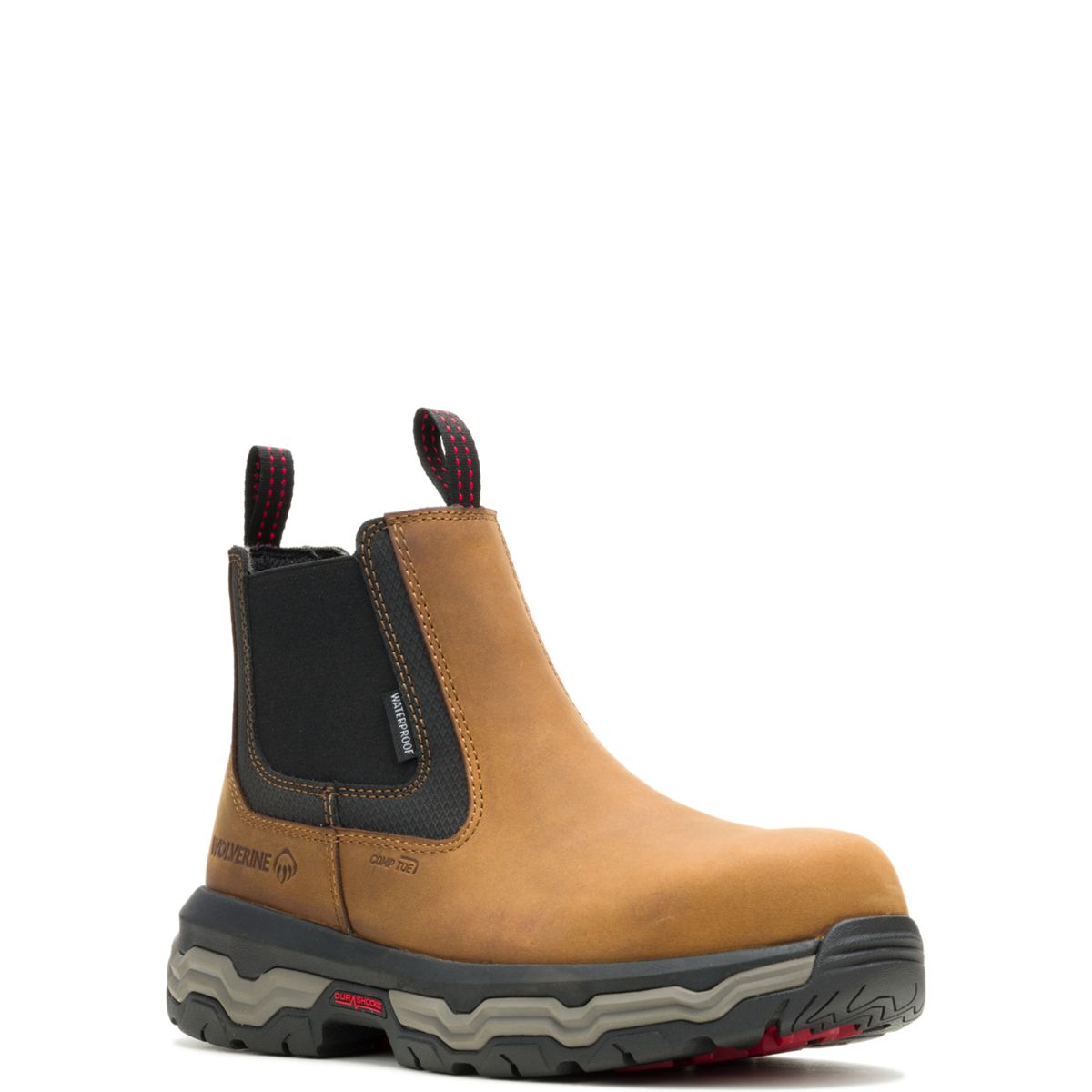 Alpha ft Wolverine Infinity System CarbonMax® Slip-On Work Romeo, Dark Tan, dynamic 2