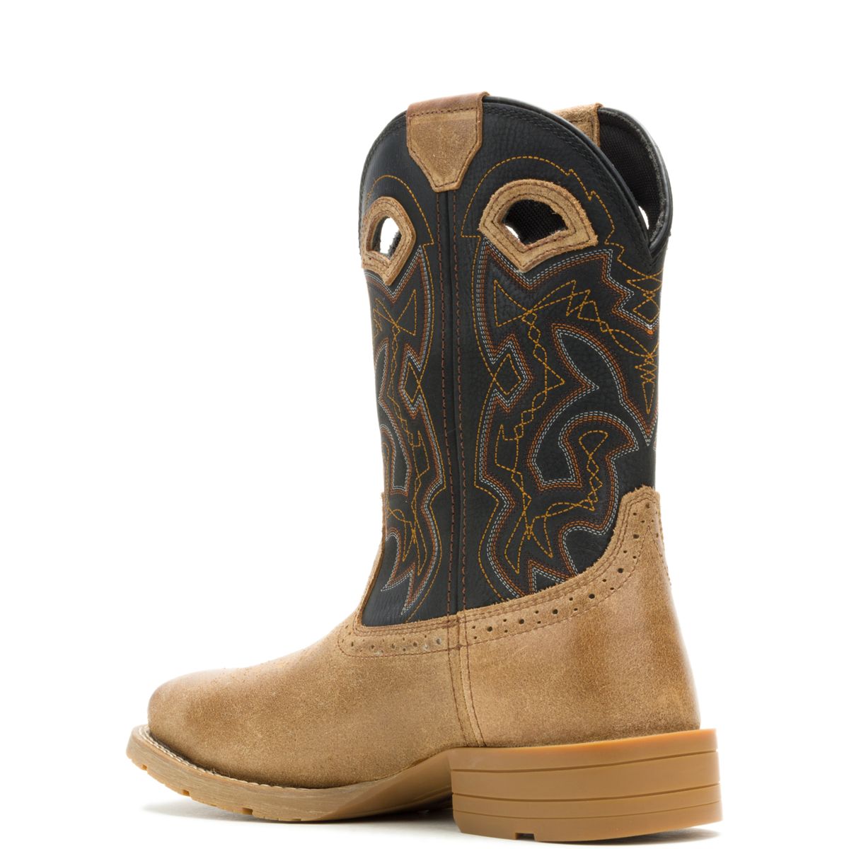 Wheatland Pull-On Steel-Toe Work Wellington, Black, dynamic 3