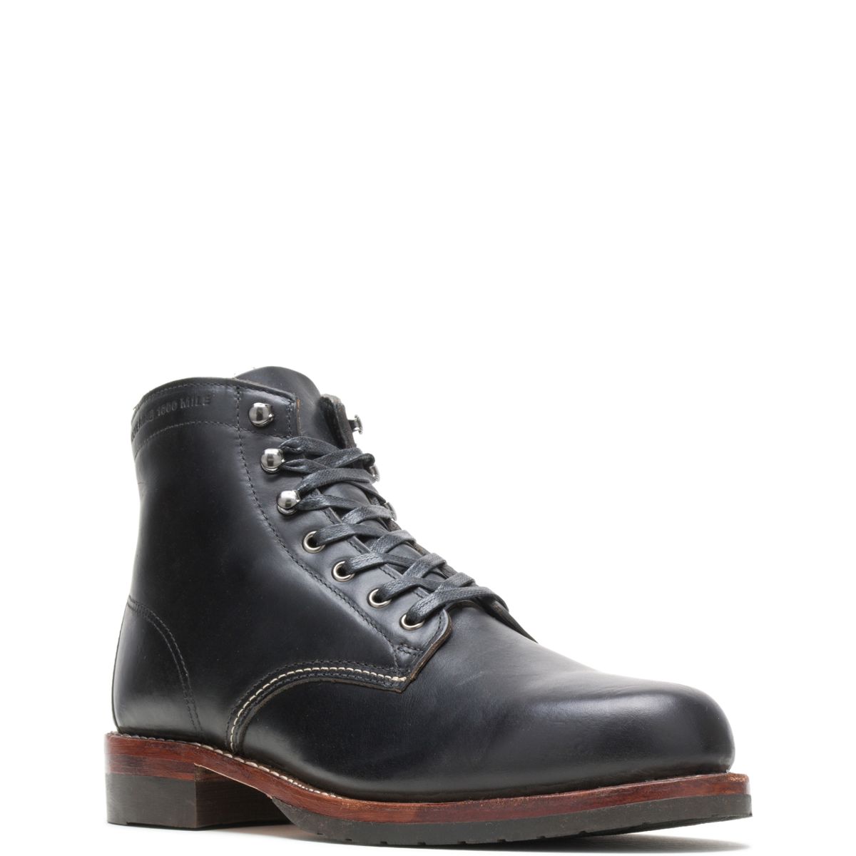 1000 Mile Plain-Toe Classic Boot, Black Leather, dynamic 3