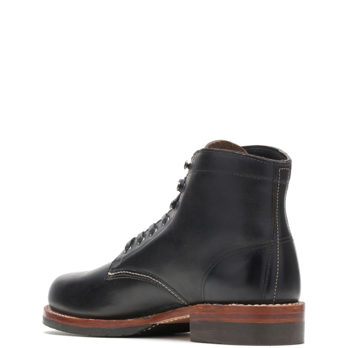1000 Mile Plain-Toe Classic Boot, Black Leather, dynamic 4