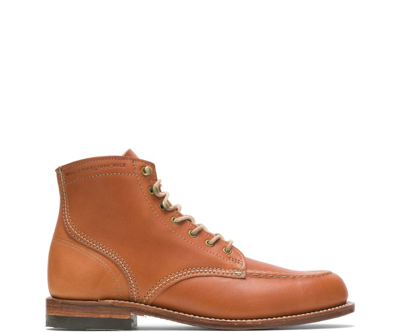 1000 Mile Moc-Toe Original Boot, Tan Leather, dynamic 1
