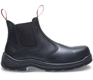 Stud II Steel Toe Pull-On Boot, Black, dynamic