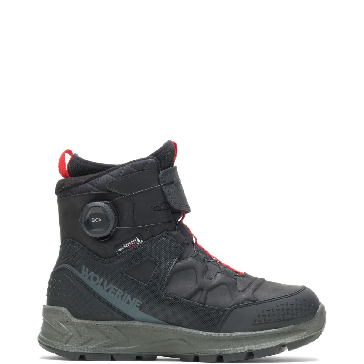 winter boots with boa lacing system