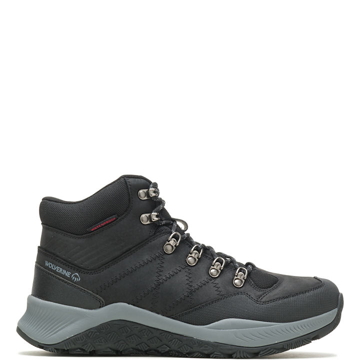 Luton Waterproof Steel-Toe Hiker, Black, dynamic
