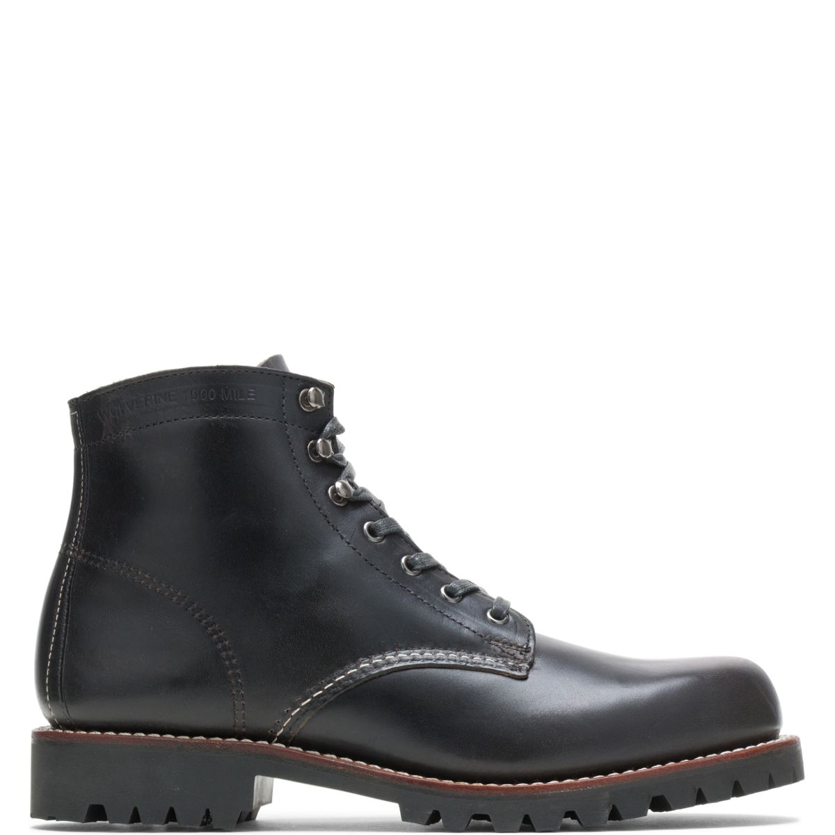 1000 Mile Plain-Toe Rugged Boot, Black, dynamic