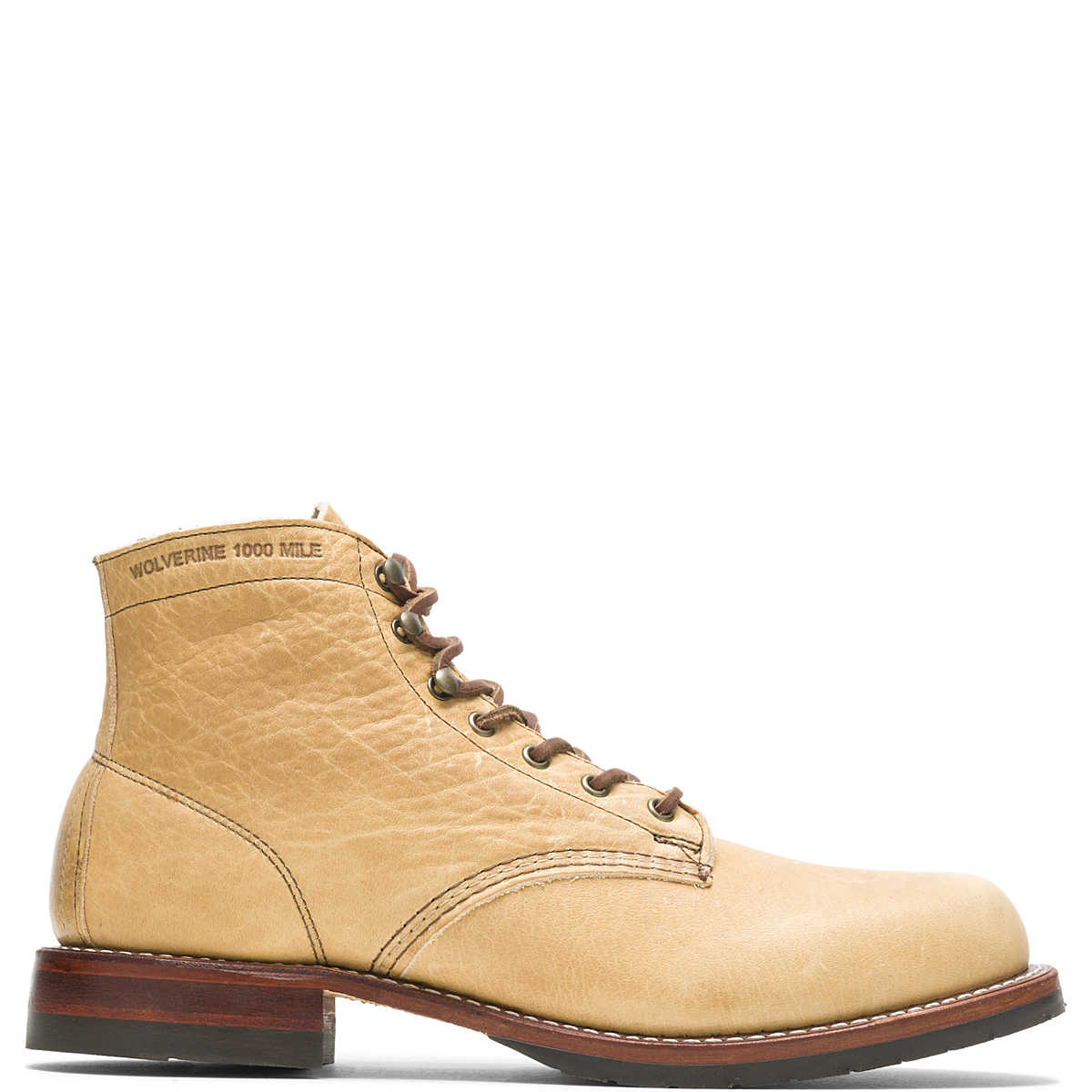Olive Tanned - 1000 Mile Plain-Toe Classic Boot, Natural, dynamic 1
