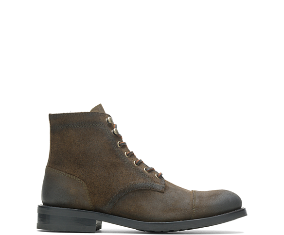 BLVD Cap-Toe Boot, Rugged Leather - Military, dynamic
