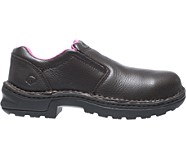 Bailey Opanka Steel-Toe EH Slip-On Work Shoe, Brown, dynamic
